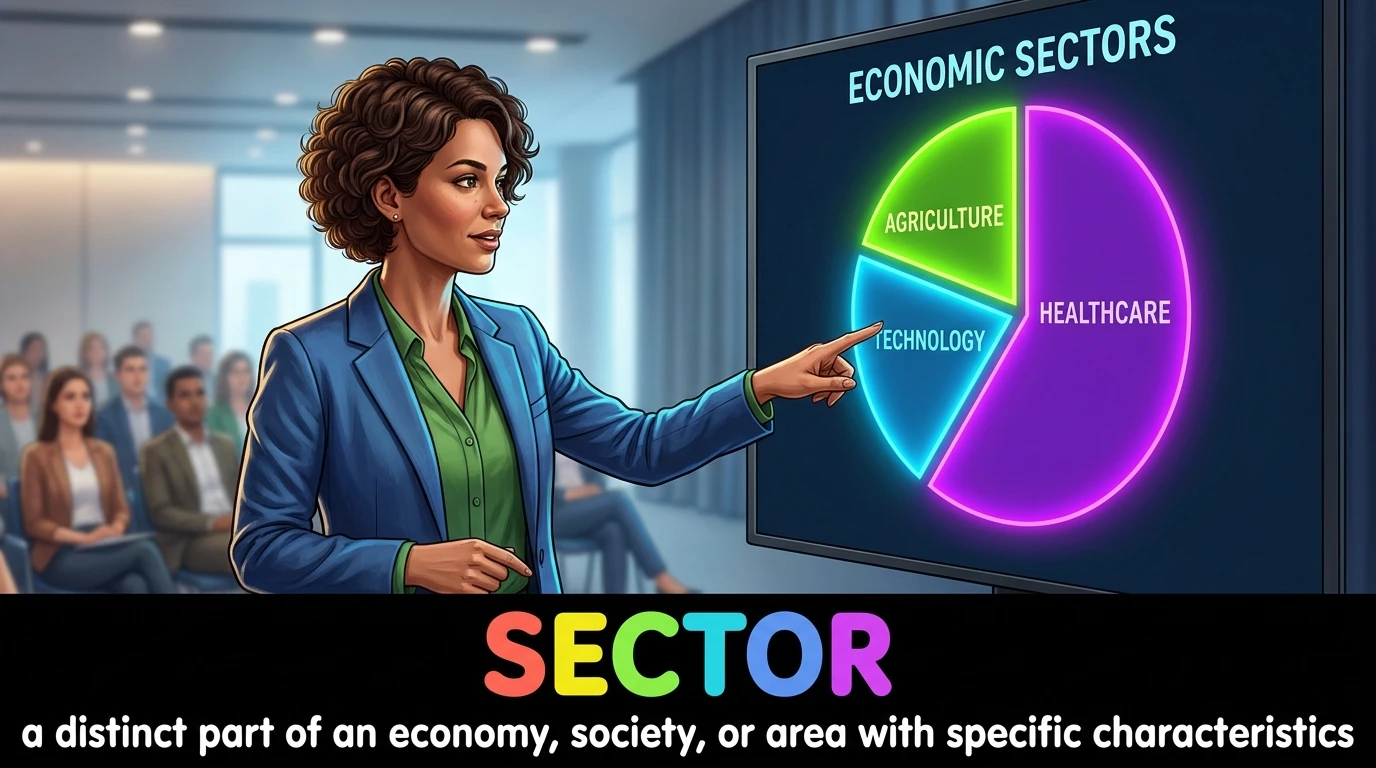 English Illustration for sector